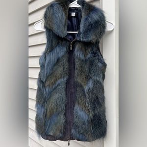 Real fur vest